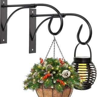 Hanging plants with screw fixing